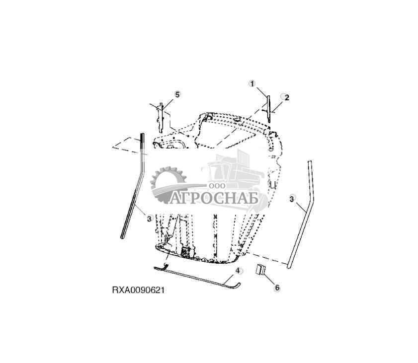 Уплотнения передней решетки 